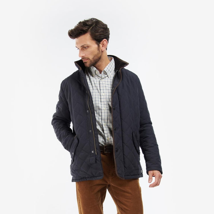 Barbour Waterproof Shoveler Quilt Jacket - Navy