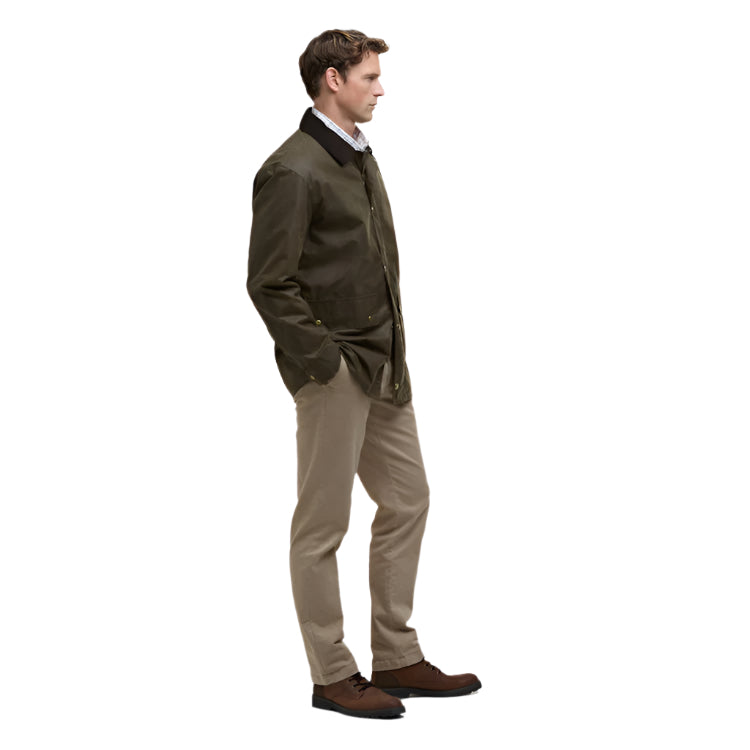 Barbour Lowick Wax Jacket - Beech