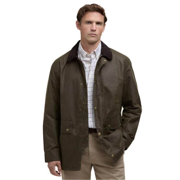 Barbour Lowick Wax Jacket - Beech