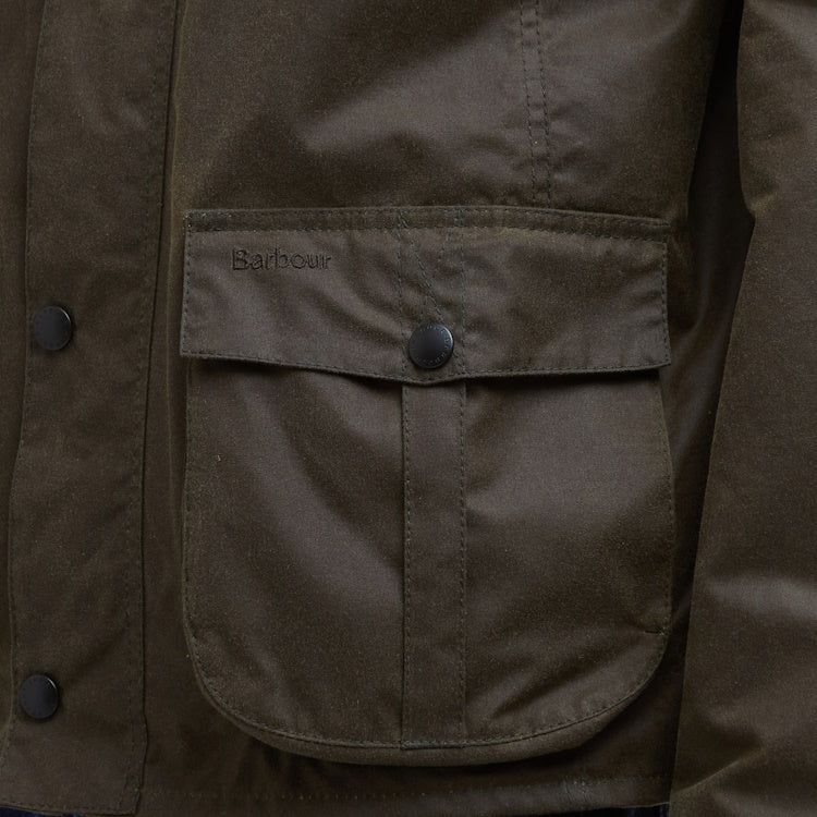 Barbour Sander Wax Jacket - Beech