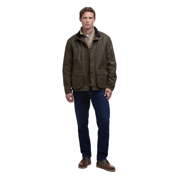 Barbour Sander Wax Jacket - Beech