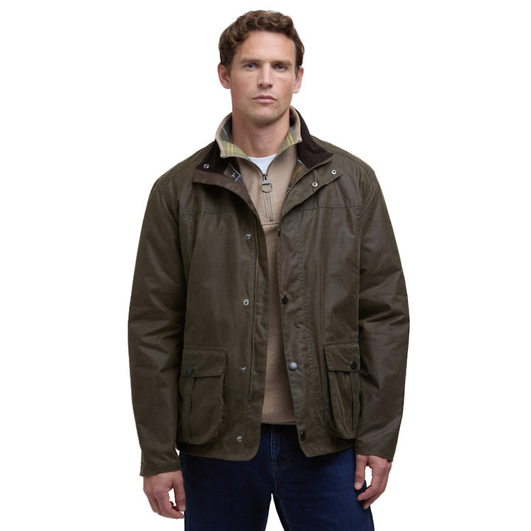 Barbour Sander Wax Jacket - Beech