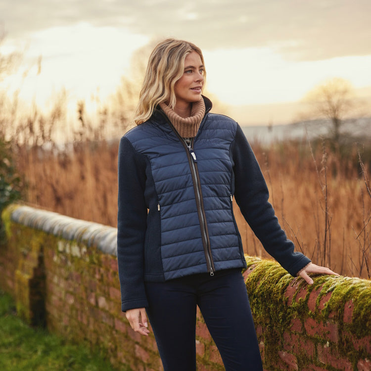 Schoffel Ladies Burley Hybrid Jacket - Petrol Blue