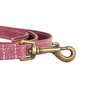 Barbour Leather Dog Lead - Pink