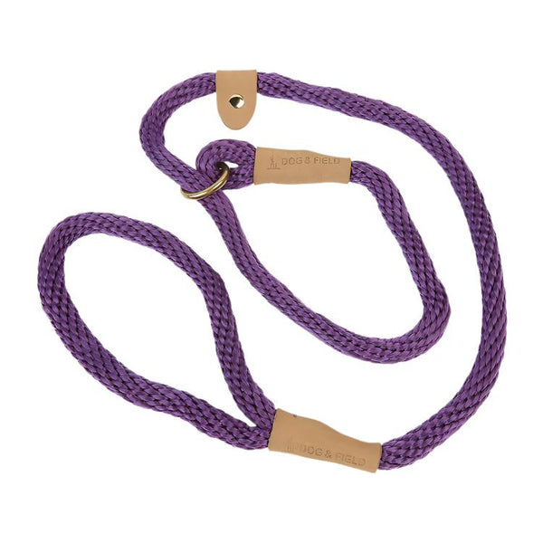 Dog and Field Woven Lux Slip Lead - Heather