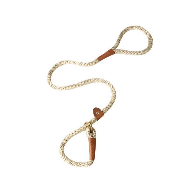 Dog and Field Woven Lux Slip Lead - Ivory