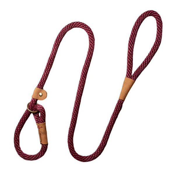 Ruff and Tumble Thick Slip Dog Lead - Burgundy