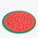 Rosewood Circular Dog Cool Mat - Watermelon Print