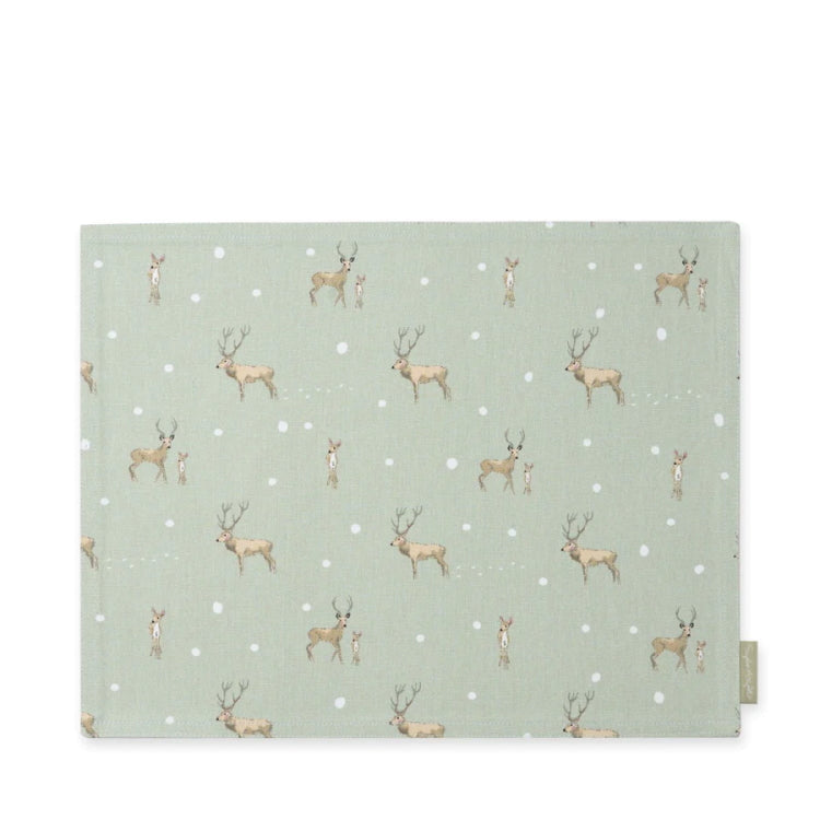 Sophie Allport Christmas Stags Fabric Placemats - Set of 2