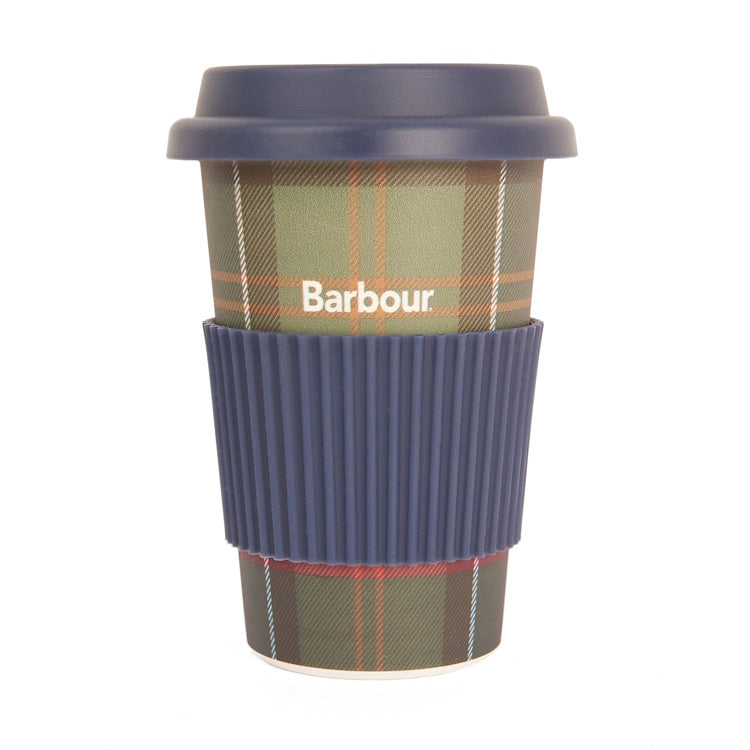 Barbour Travel Mug Gift Set - Navy/Classic Tartan