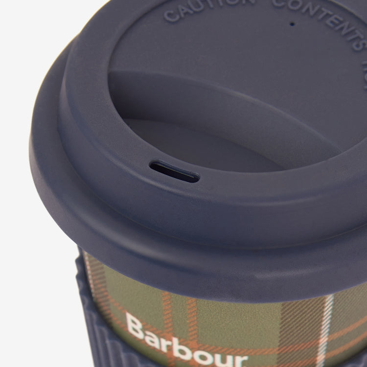 Barbour Travel Mug Gift Set - Navy/Classic Tartan