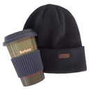 Barbour Travel Mug Gift Set - Navy/Classic Tartan