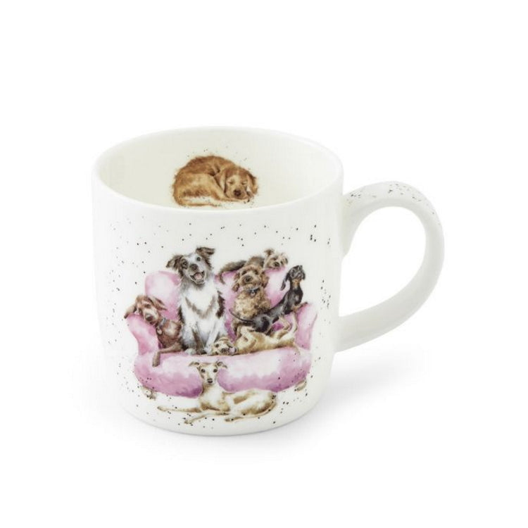 Royal Worcester Wrendale Fine Bone China Mug - Movie Night