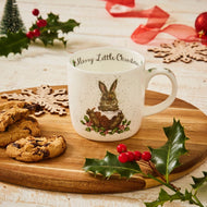 Royal Worcester Wrendale Fine Bone China Christmas Mug - Merry Little Christmas Rabbit