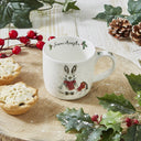 Royal Worcester Wrendale Fine Bone China Christmas Mug - Snow Angels Rabbit and Robin