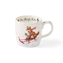 Royal Worcester Wrendale Fine Bone China Christmas Mug - The Sleigh Ride Fox