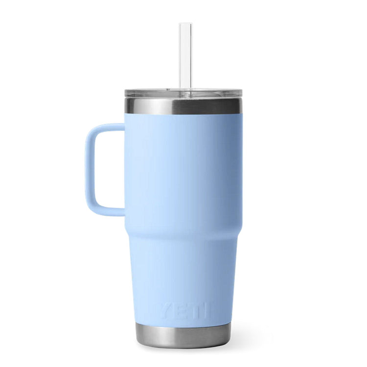 Yeti Rambler 25oz Straw Mug - Big Sky Blue