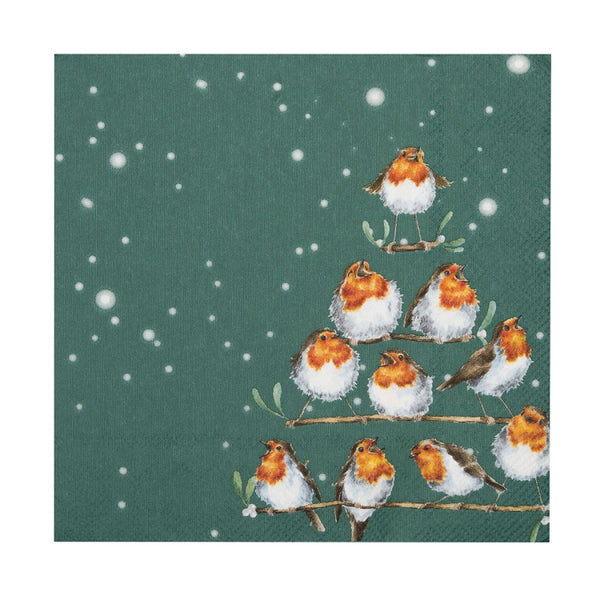 Wrendale Designs Lunch Napkins - Rockin Robins