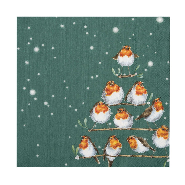 Wrendale Designs Lunch Napkins - Rockin Robins