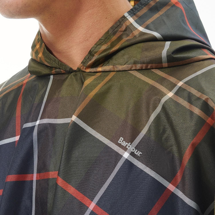 Barbour Tartan Showerproof Poncho - Classic Tartan