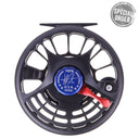 Seigler Saltwater Fly Reel - Black/Red/Blue