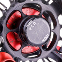 Seigler Saltwater Fly Reel - Black/Red