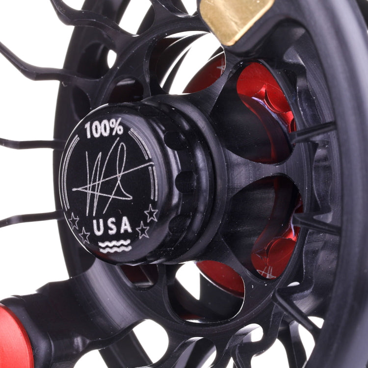 Seigler Saltwater Fly Reel - Black/Red