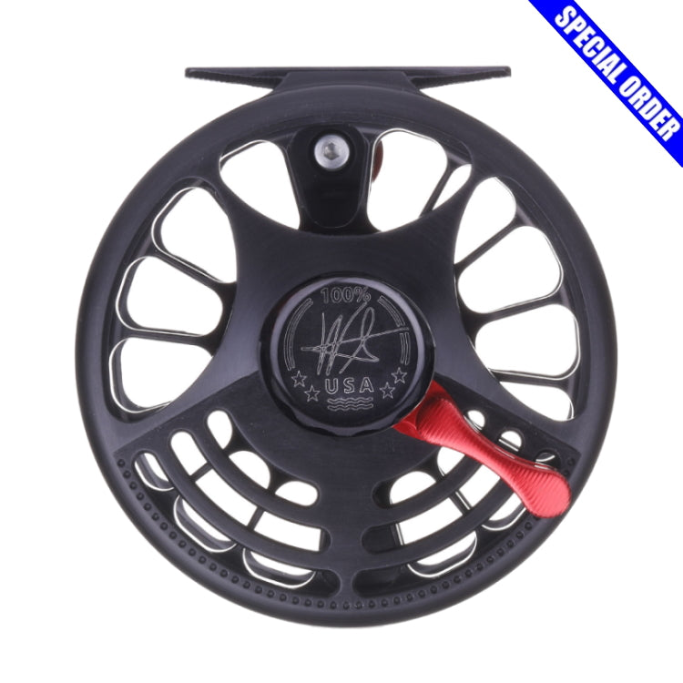 Seigler Saltwater Fly Reel - Black/Red