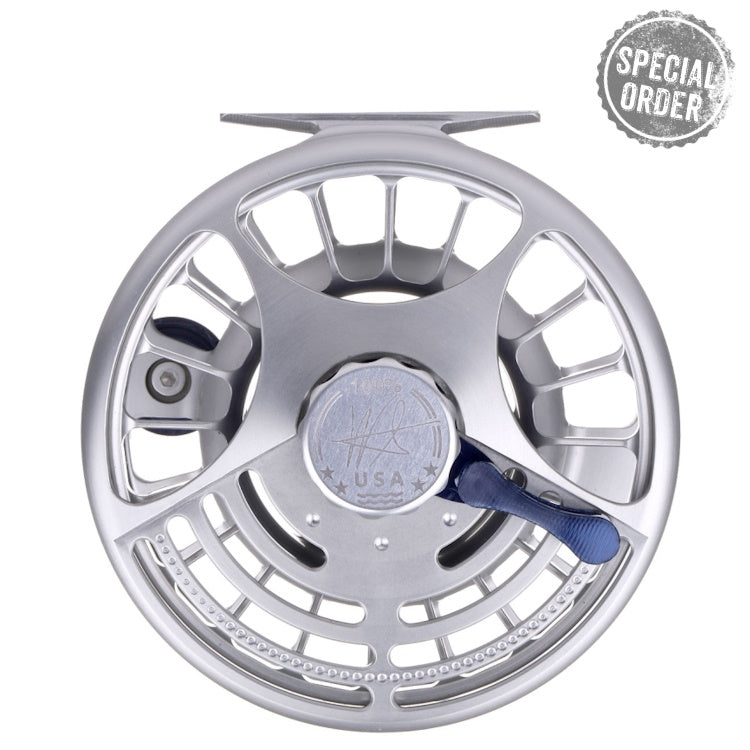 Seigler Saltwater Fly Reel - Silver/Blue