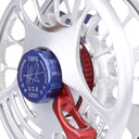 Seigler Saltwater Fly Reel - Silver/Red/Blue