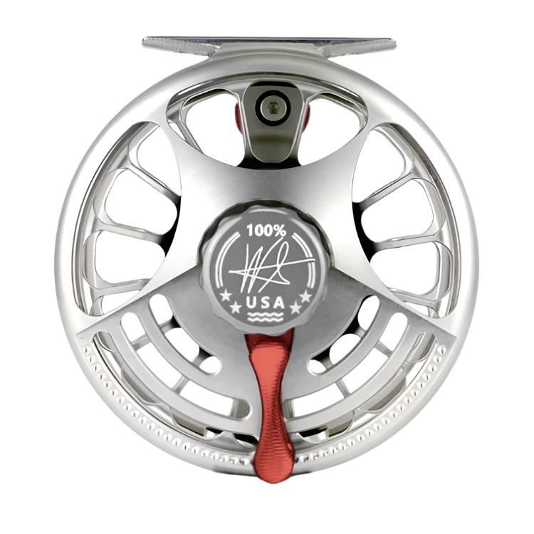 Seigler Saltwater Fly Reel - Silver/Red