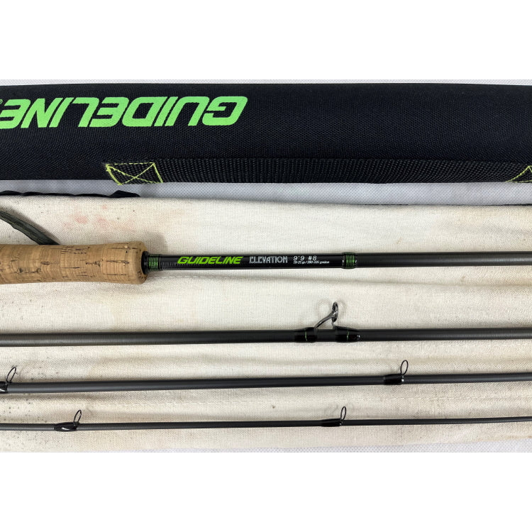 USED 9ft 9in Guideline Elevation 8 Line 4 Piece Reservoir Fly Rod (387)