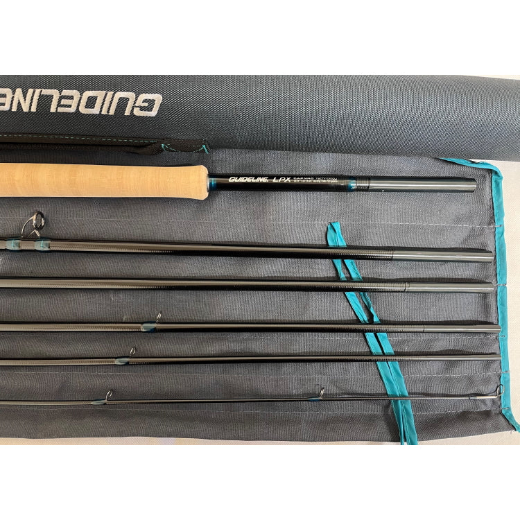 USED 14ft 9in Guideline LPX Chrome 10/11 Line 6 Piece DH Salmon Fly Rod (101)