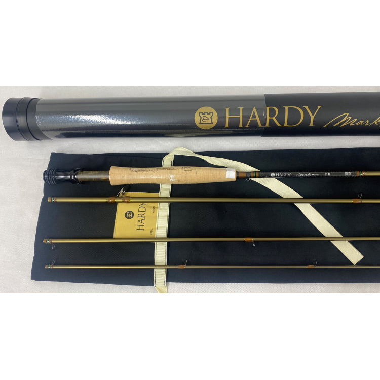 USED 9ft 0in Hardy Marksman 6 Line 4 Piece River Fly Rod (450)