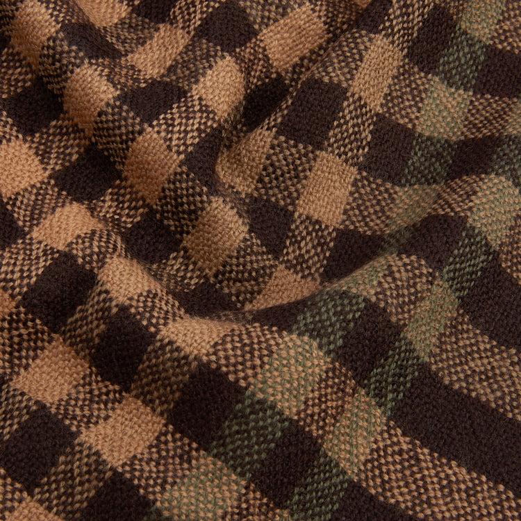 Barbour Ashton Scarf - Army Green/Port