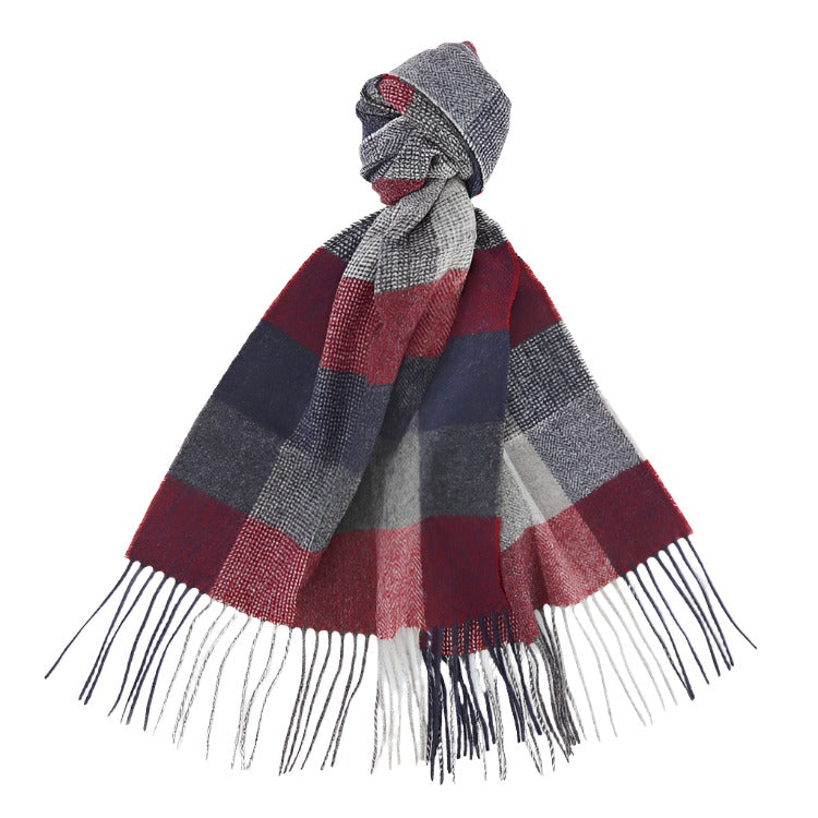 Barbour Bank Scarf - Blue Granite