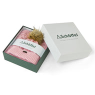 Schoffel Ladies Bakewell Hat and Scarf Set -  Pale Pink