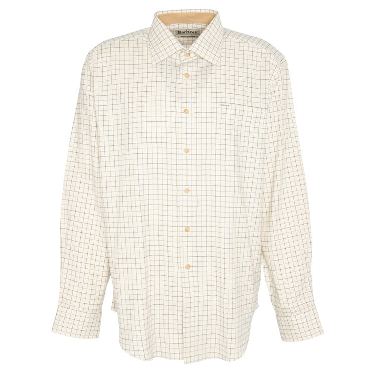 Barbour Field Tattersall Shirt Classic Collar - Blue