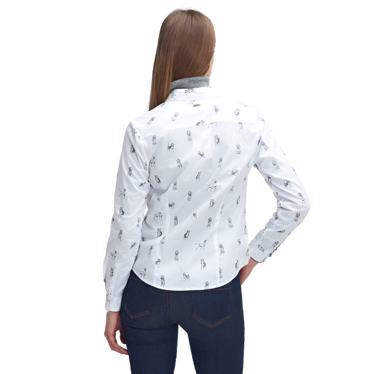 Barbour Ladies Brambles Shirt - Dog Print