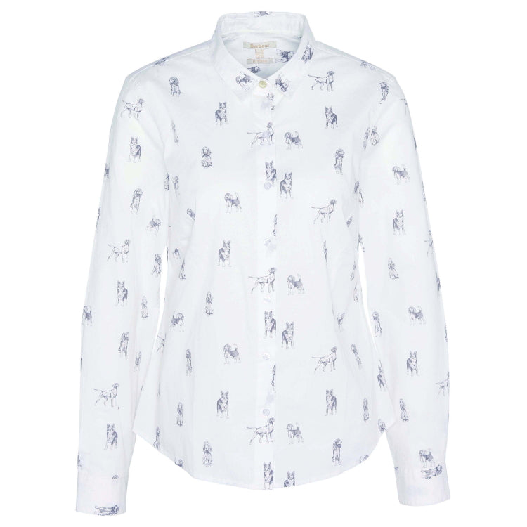 Barbour Ladies Brambles Shirt - Dog Print