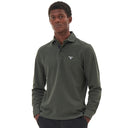 Barbour Firbank Long Sleeved Polo Shirt - Olive