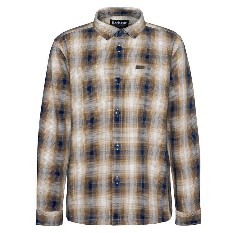 Barbour Sandside Checked Overshirt - Navy