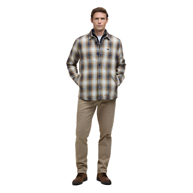 Barbour Sandside Checked Overshirt - Navy