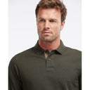 Barbour Essential Long Sleeved Sports Polo Shirt - Forest