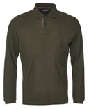 Barbour Essential Long Sleeved Sports Polo Shirt - Forest