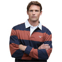 Barbour Broome Rugby Shirt - Navy/Rust