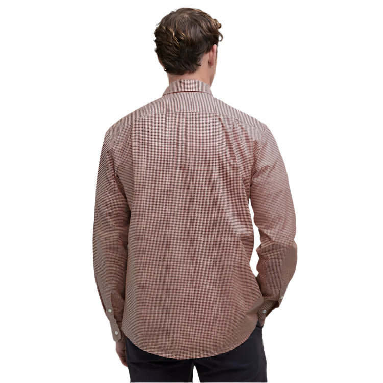 Barbour Finwell Gingham Tailored Fit Shirt - Rust