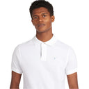 Barbour Tartan Pique Polo Shirt - White/Dress