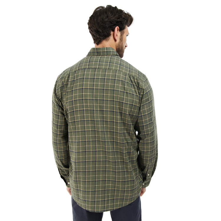 Barbour Pelton Tattersal Shirt - Olive