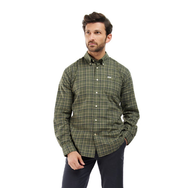 Barbour Pelton Tattersal Shirt - Olive